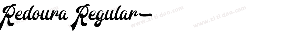 Redoura Regular字体转换